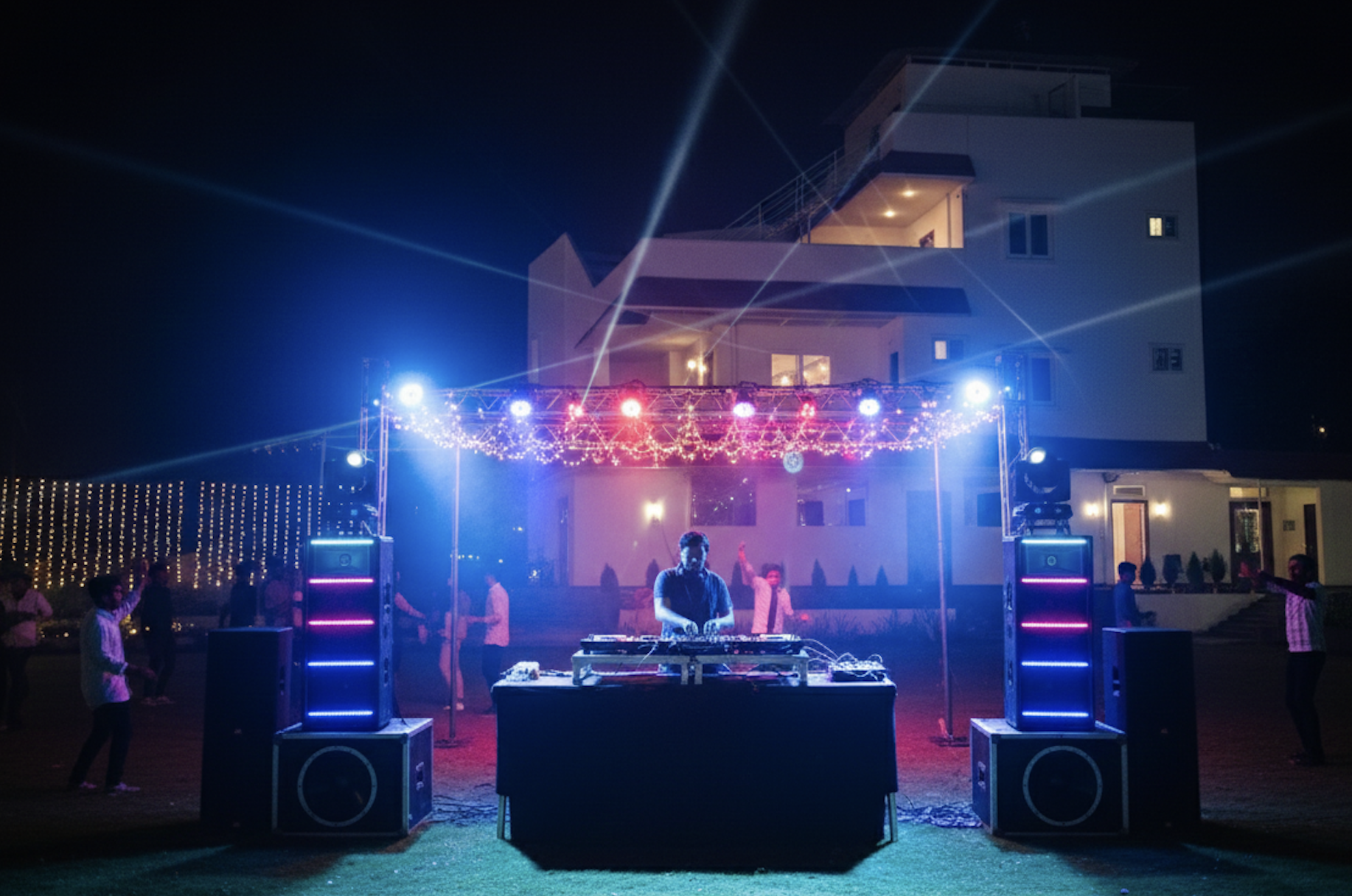 DJ setup at an event.